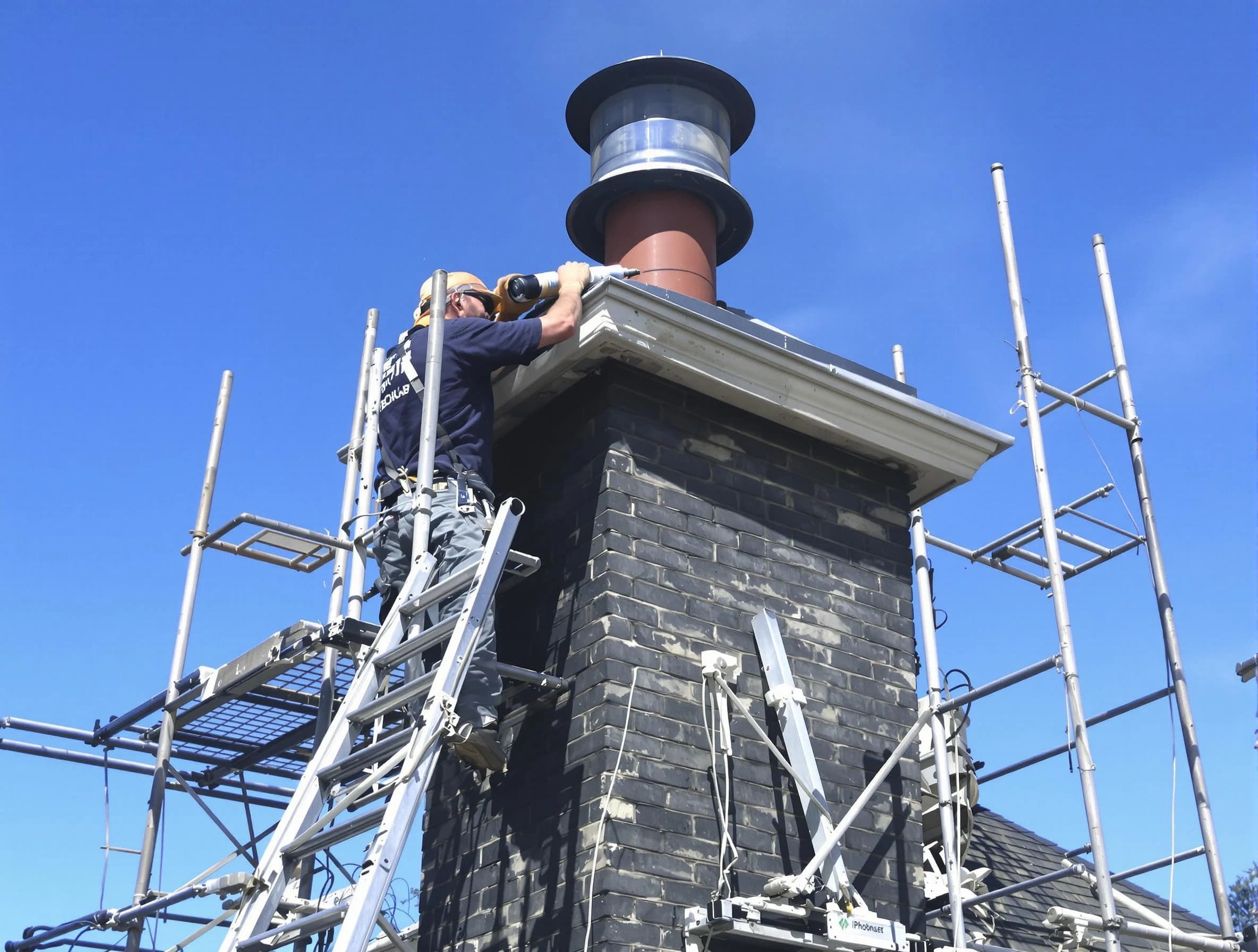 Sturdy chimney crown finished by Centerville Chimney Sweep in Centerville, TN