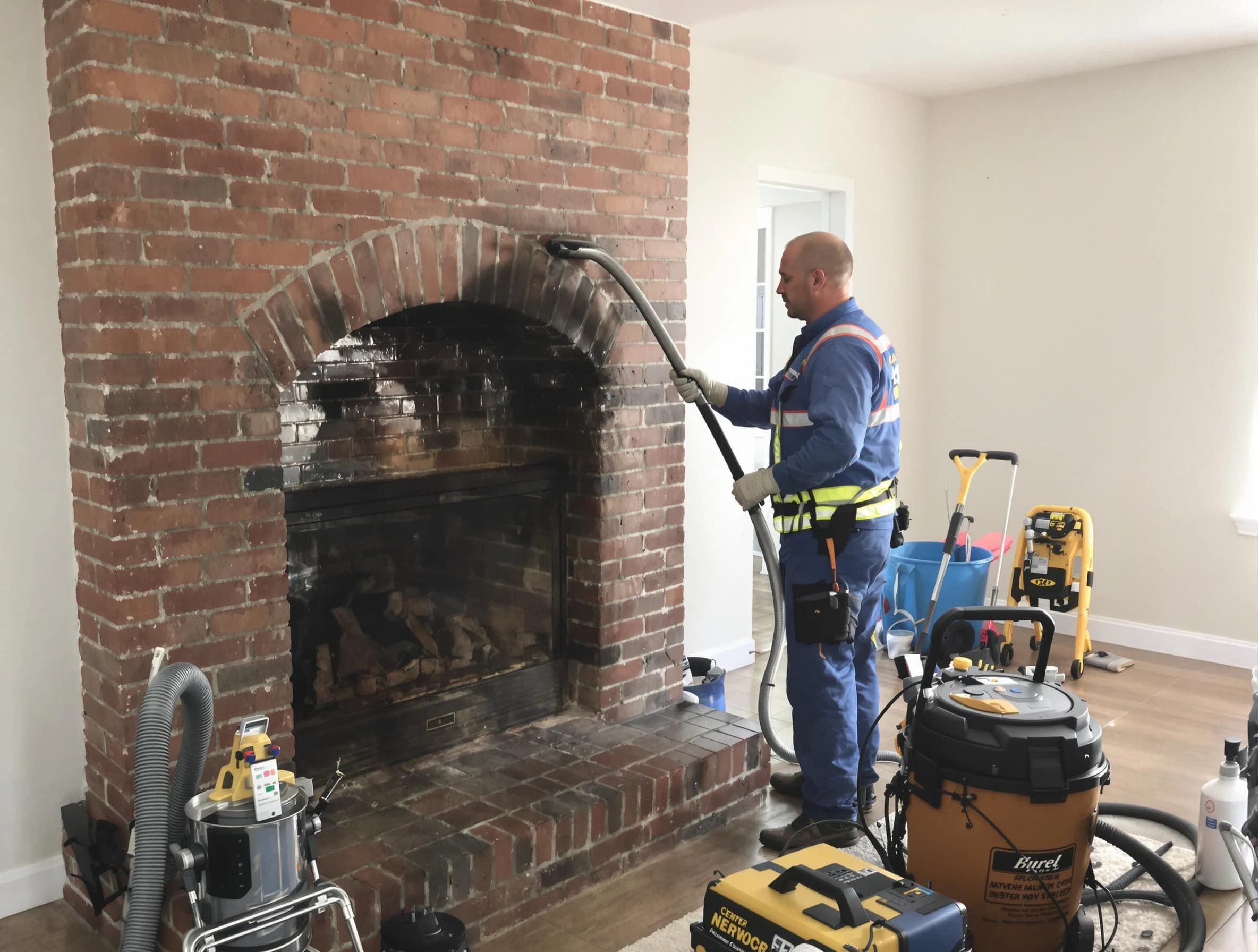 Centerville Chimney Sweep expert performing detailed chimney sweep in Centerville, TN