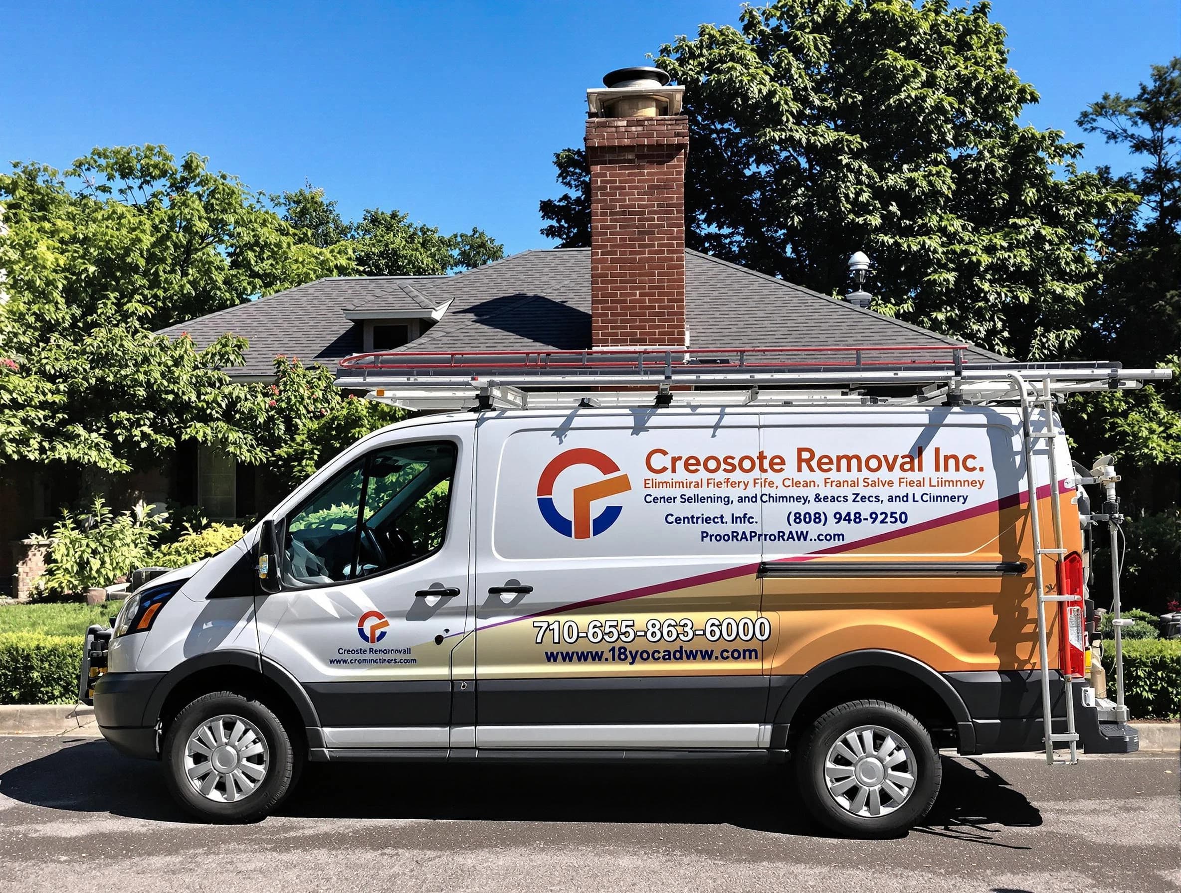 Centerville Chimney Sweep technician removing creosote safely in Centerville, TN
