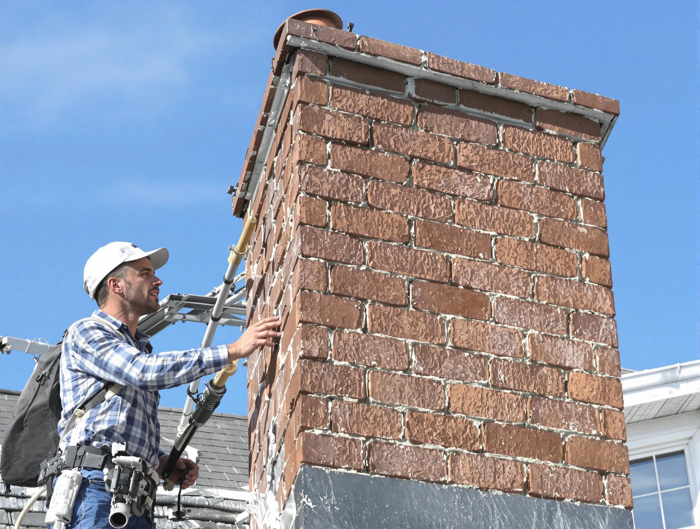 Brickwork for a chimney rebuild by Centerville Chimney Sweep in Centerville, TN